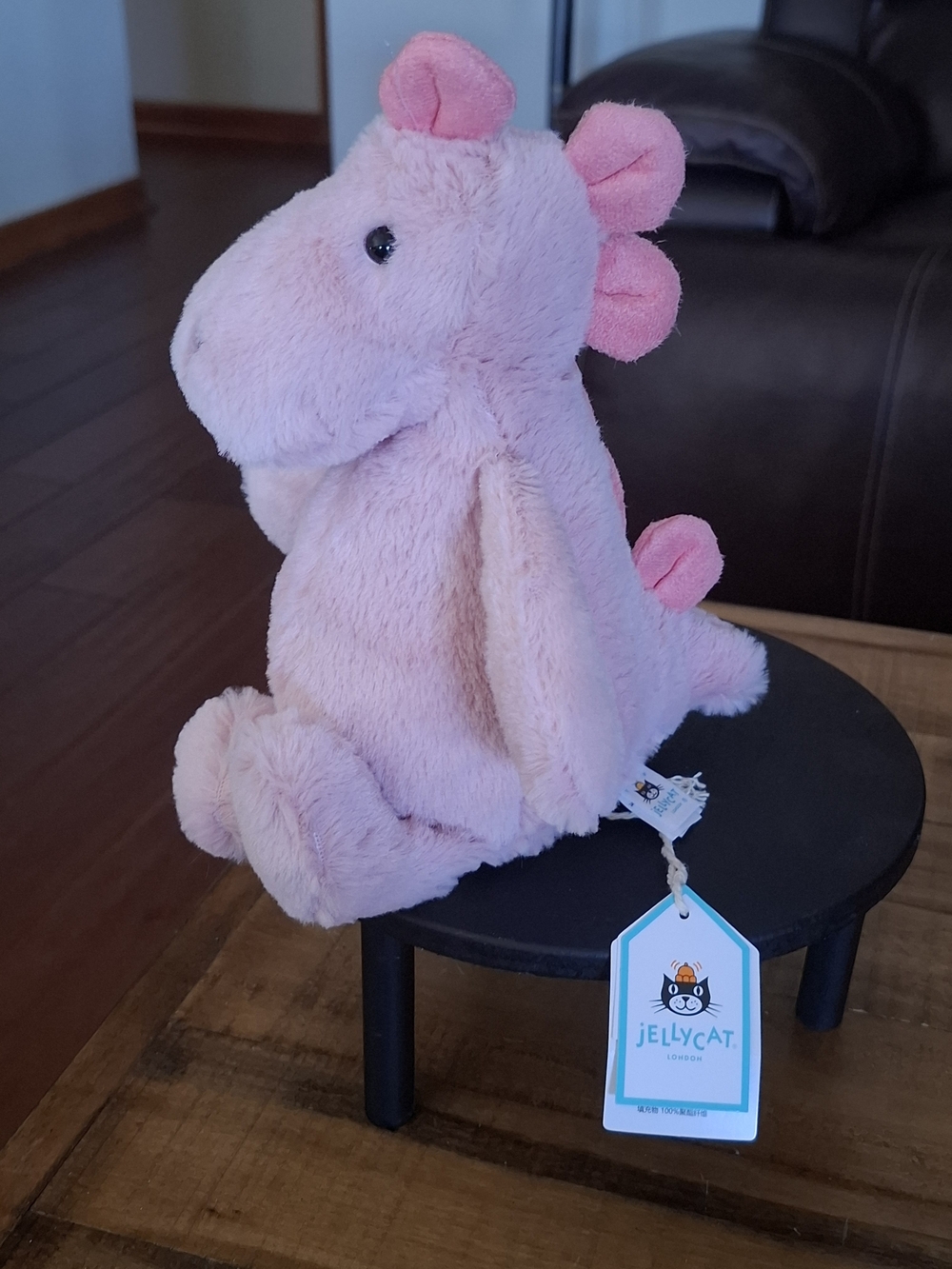 Jellycat Pink Plush Dragon Soft Toy